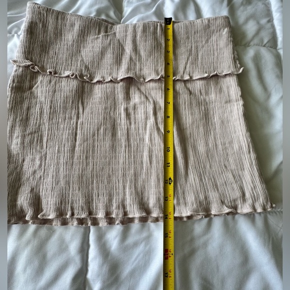 Free People Purple Smocked Ruffled Crop Top - Picture 5 of 9